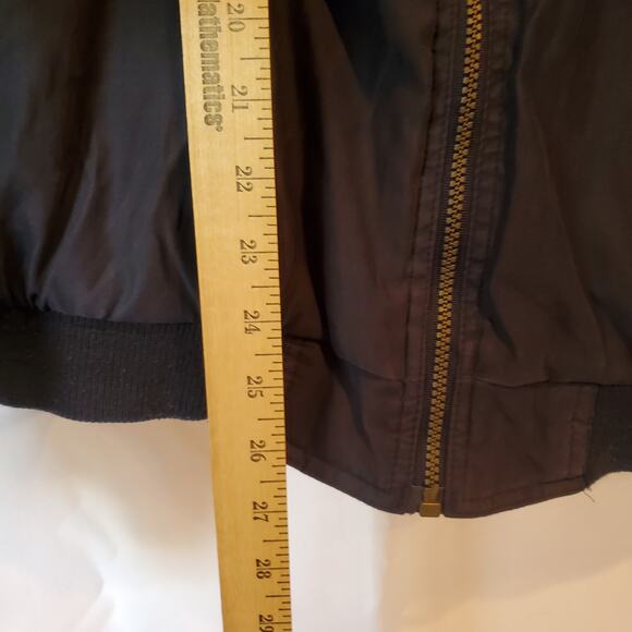 Vintage Urban Equipment Microfibre Jacket XL Navy Blue Zip Front Bomber Style - Picture 7 of 8